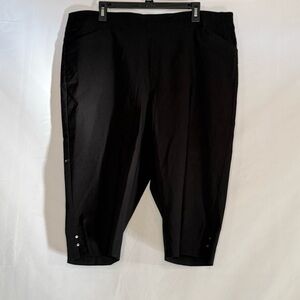 Southern Lady Black Capri Pants Size 18W G.U.C.